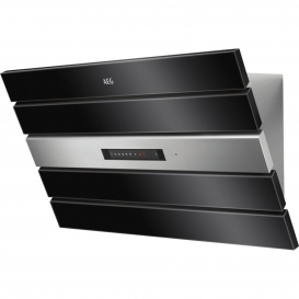 More about AEG DVK6980HB Kopffreie Wand-Dunstabzugshaube  Abluft oder Umluft 90cm Hob²Hood SilenceTech Touch-Bedienung