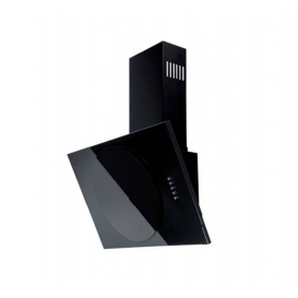 More about SOL 60S 60cm, schwarz lackierte Dunstabzugshaube der Marke F.BAYER, kopffreie Wandhaube mit Schwarzglasfront und Drucktastensteu