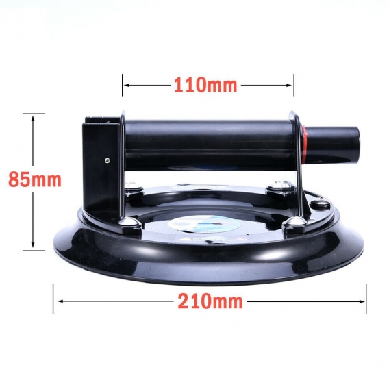 120KG Gummi Saugheber 210mm Glassauger Gummusauger Fliesen Glasheber Saugnäpfen Halter Saugheber Vakuum  Sauggriff Plattenheber 