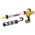 DeWALT Akku-Kartuschenpistole DCE581NK-XJ Basic inkl. Transportkoffer - Vollmetallgetriebe, Folienbeutel bis 600ml, Kartuschen b