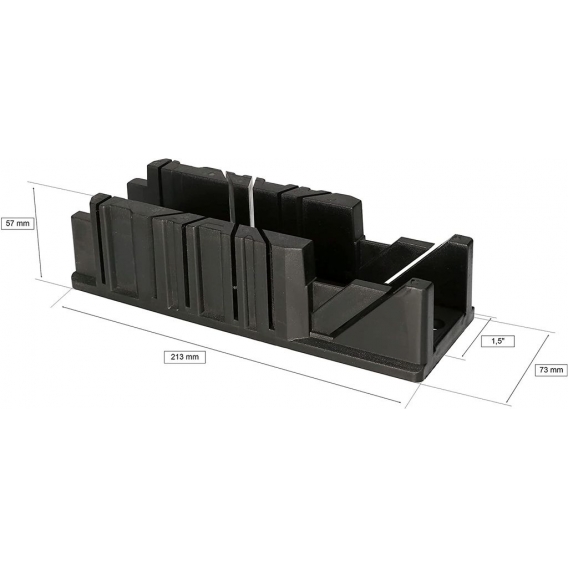 KOTARBAU® Schneidlade 22,5° 45° 90° aus Kunststoff 1,5"