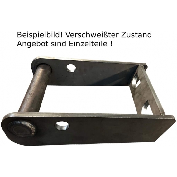 Rahmen MS08 Aufnahme Einzelteile ungeschweißt/Schnellwechsel Adapter SW08 Bagger