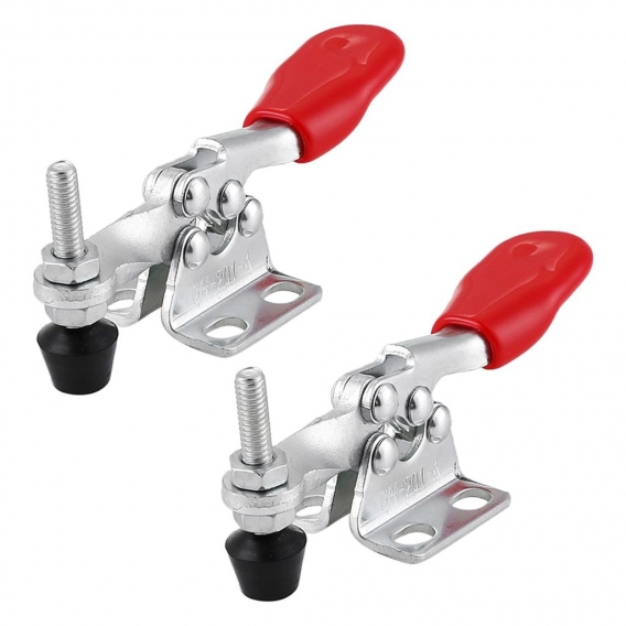 2x2Pcs 60Kg Haltekapazität Toggle Clamp Schnelle Horizontale Clamp Release Tools