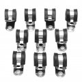 10pcs Edelstahl Isolierte EPDM Gummi Ausgekleidet 13mm 1/2 \"Dia P Rohr Clips Schlauch Rohr Kabel Verdrahtung linie Clamp P Typ 