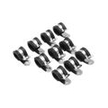 10pcs Edelstahl Isolierte EPDM Gummi Ausgekleidet 13mm 1/2 \"Dia P Rohr Clips Schlauch Rohr Kabel Verdrahtung linie Clamp P Typ 