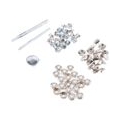 153 Stücke Silber Boot Canvas Druckknopf Schraube Fastener Kit 12mm schraubverschluss Buchse Fastener Kit