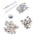 1 Satz 3/8 \'\'Schraube Druckknopf Schraubenbefestigungssatz Silber Druckknopf Schraube Fastener Kit Befestigungssatz