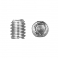 DIN916 304 Edelstahl Madenschraube Cup Point Innensechskant Set M2.5 * 3 DIN916 304 Stainless Steel Bolt Grub Screw Cup Point He