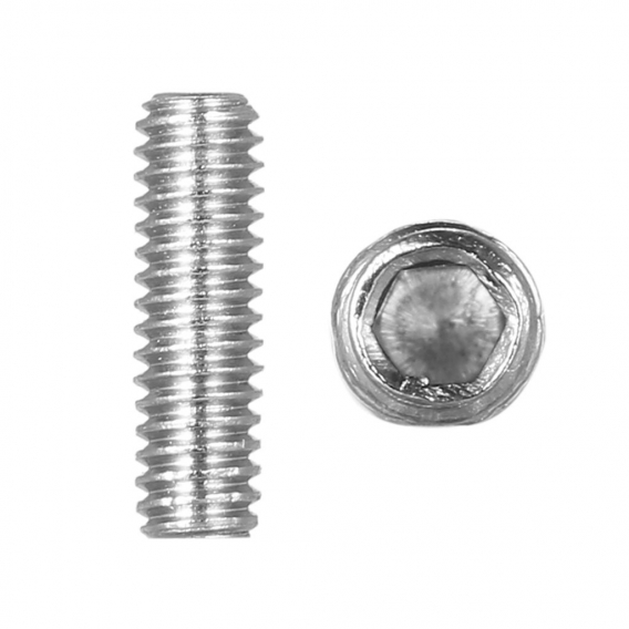 DIN916 304 Edelstahl Madenschraube Cup Point Innensechskant Set M2.5 * 8 DIN916 304 Stainless Steel Bolt Grub Screw Cup Point He