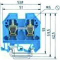 Wkn 10/U Blau Reihenklemmen