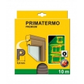 Schellenberg P-Profil Fensterdichtung Gummi 9x5 mm,10m braun