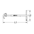 KS-Tools Teleskop-Standhahnmutternschüssel, ausziehbar von 275-455 mm