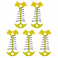 AcserGery Fischgräten-Schnurspanner aus Aluminiumlegierung, Holzplattform, Verwendung von Fischgräten-Zeltstangen, Oxidation ver