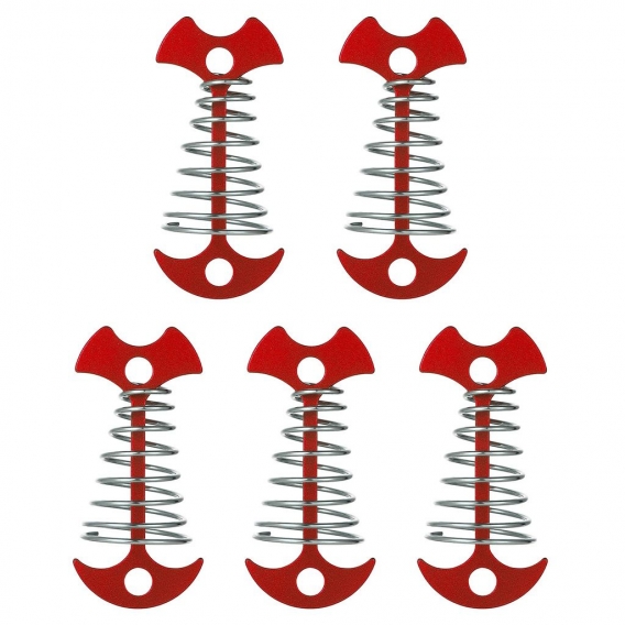 AcserGery Fischgräten-Schnurspanner aus Aluminiumlegierung, Holzplattform, Verwendung von Fischgräten-Zeltstangen, Oxidation ver