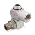 AcserGery Stay Universal 360 Swivel 1/4 "BSP Air Hose Connector Adapter Flow Aluminium Tool Hot