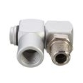 AcserGery Stay Universal 360 Swivel 1/4 "BSP Air Hose Connector Adapter Flow Aluminium Tool Hot