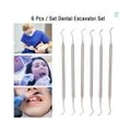 AcserGery 6-teiliges Dentalbagger-Set mit doppelseitigem Wiederherstellungslöffel