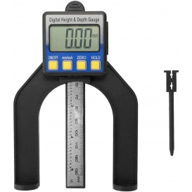 More about AcserGery Hochpräzises LCD-Digitalanzeige-Schiebesattel-Lineal Höhen- und Tiefenmessgerät mit Messbereich von 0-85 mm Basis mit 