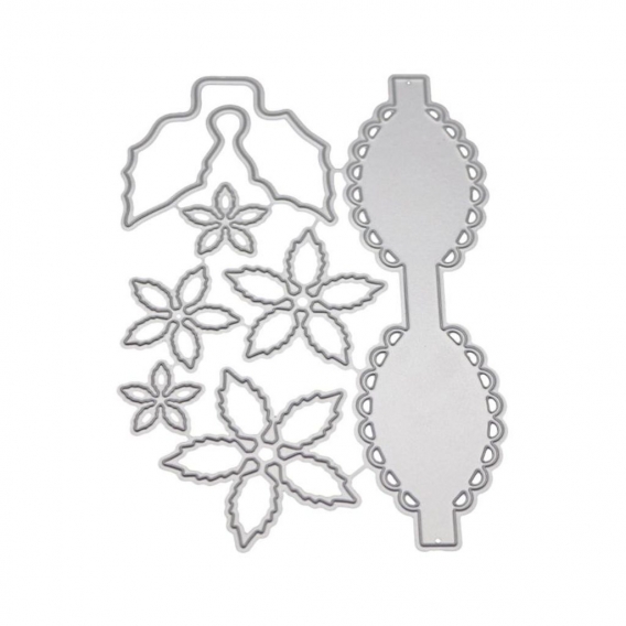 AcserGery Schleife Blume Metall Stanzformen Schablone DIY Scrapbooking Album Stempel Papier Karte Prägung Handwerk Dekor