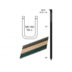 More about Nagelstreifen NP34 2,8 x 70 mm HBK blank geharzt Papiergebunden 34 Grad