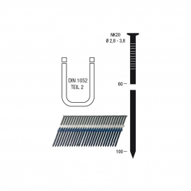 More about Nagelstreifen NK20R Ringnut 3.1x90 HBK blank geharzt Kunststoffgebunden 20 Grad