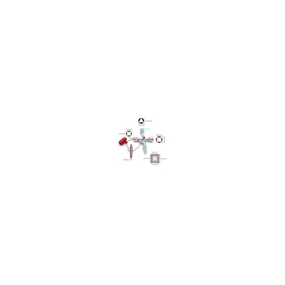 Pyzl 4-Wege-Ringmaulschlüssel Multifunktionsschlüssel, praktischer Universal-Schrankschlüssel, Universal-Kreuzschlüssel für Wass