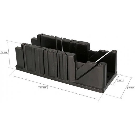 KOTARBAU® Schneidlade 22,5° 45° 90° aus Kunststoff 2,0"