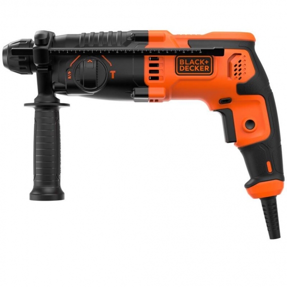 BLACK+DECKER Bohrhammer BEHS01K-QS ,schwarz/orange, 650 Watt, Koffer