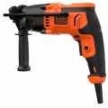 BLACK+DECKER Bohrhammer BEHS01K-QS ,schwarz/orange, 650 Watt, Koffer