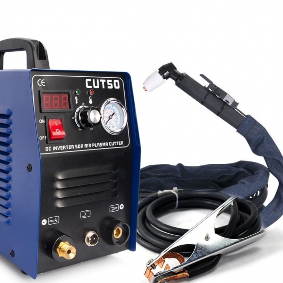 CUT50 220V 50A Plasma Cutter Plasmaschneidanlage mit PT31 Schneidbrenner Schweißzubehör