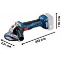 Bosch Professional Akku Winkelschleifer GWS 18V-7 Solo | im Karton