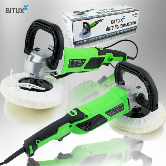 Bituxx Autopoliermaschine mit manu. Drehzahlregelung 1200W, MS-16006