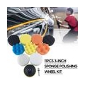 11 Stueck 3-Zoll-Schwamm-Polierrad-Kit Puffer-Polierpads fuer Auto-Schoenheitswachs-Polierkoerperreparatur Polier- und Polierpad