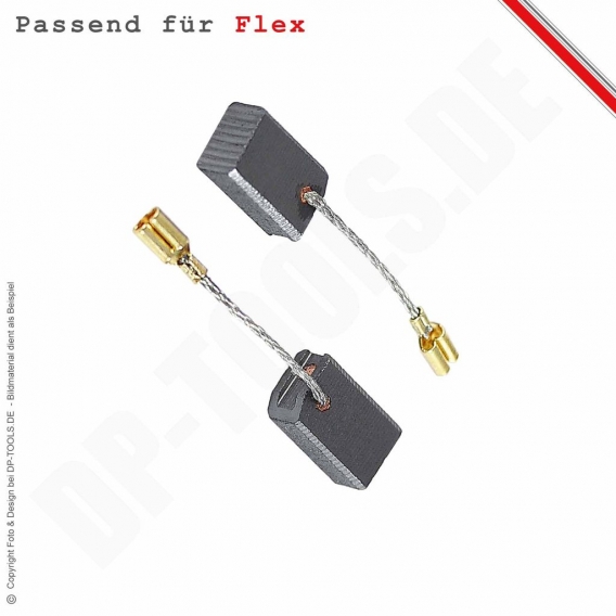 Kohlebürsten Motorkohlen für FLEX L3709 - L3709 Winkelschleifer 6,3x9mm