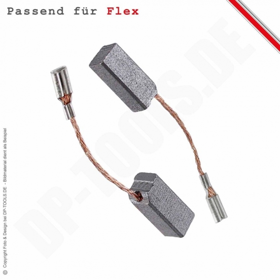 Kohlebürsten Kohlen Motorkohlen für FLEX L 1710 FRS - L-1710 FRS Winkelschleifer