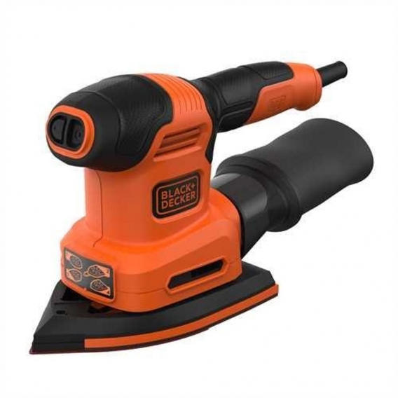 Black & Decker BEW200K - Handschleifer - Multischleifer - Schwarz - Orange - Velcro - Dreieck - 12000 RPM