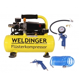 More about Aktionsset WELDINGER Flüster Kompressor FK 40 compact + Druckluftset 6-teilig