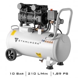 More about STAHLWERK Druckluft Flüsterkompressor ST 310 Pro Druckleistung 10 Bar, 1,89 PS