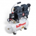BullPower Flüsterkompressor Silent DK-70 Druckluft Druckluftkompressor leise 63dB - 8bar - 9L - 140 L/min. 750W