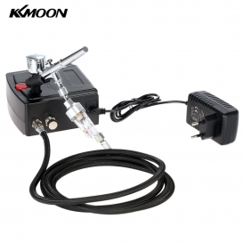 More about KKmoon 100-240 V Professionelle Schwerkraft Dual Action Airbrush Kompressor Kit fuer Kunst Malerei Manikuere Handwerk Kuchen Spr