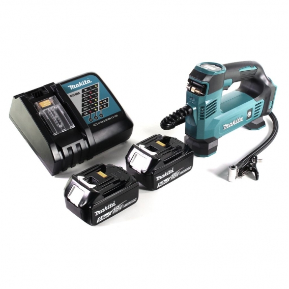 Makita DMP 180 RT Akku Kompressor 18 V 8,3 bar + 2x Akku 5,0 Ah + Ladegerät