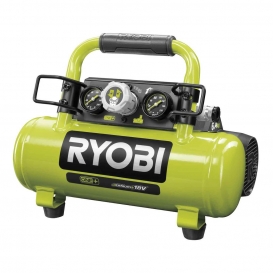 More about RYOBI Akku-Kompressor R18AC-0, Akku Luftpumpe, Reifen Druckluft, 8,3 BAR, 3,8 Liter Tank - 18V