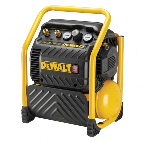 DeWALT Mobiler Kompressor DPC10QTC-QS 1,5 PS, 9,4 L 230 V komplett ölfreies Pumpensystem inkl. 10 Meter Luftschlauch