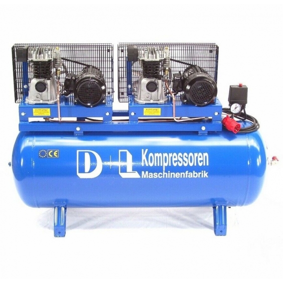 Druckluft Kompressor Duo 1200L 2x600/11/270D 8PS 400V Werkstattkompressor Tandem