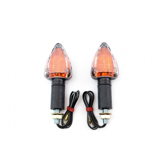 1 Paar SPEC-X Blinker Arrow two - 12V / 21W klar orange E-, universelles Ersatzteil