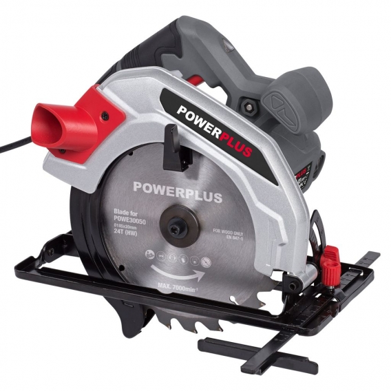 Powerplus Handkreissäge 1200 W Kreissäge Elektro 185 mm Schneideblatt 5500 U/min