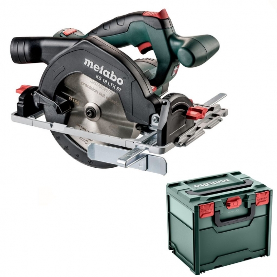 Metabo Akku-Handkreissäge KS 18 LTX 57 + FS 160 + Meterstab + 2 x Bleistift