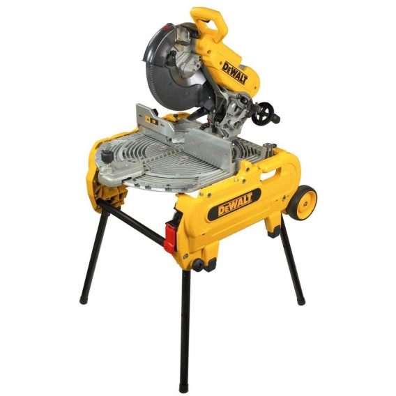 DeWALT Tisch-, Kapp- und Gehrungssäge D27107XPS-QS 2000 Watt, Profi Kombi-Säge mit LED Schnittlinienanzeige im Set inklusive Säg