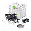 Festool HKC 55 EB-Basic Akku Handkreissäge 18 V 160 mm Brushless ( 576163 ) + 1x Akku 5,2 Ah + Systainer - ohne Ladegerät