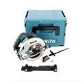 Makita HS 7601 J 1200 W Handkreissäge im Makpac mit 190 mm MForce Sägeblatt + Makita Führungsschienenadapter C